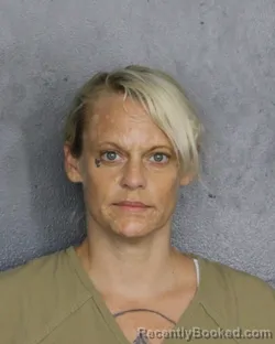 Mugshot of Katie Campbell booked in Broward County, Florida on August 2, 2026