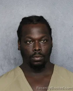 Mugshot of Shantrode De Andre Thompson booked in Broward County, Florida on August 3, 2026
