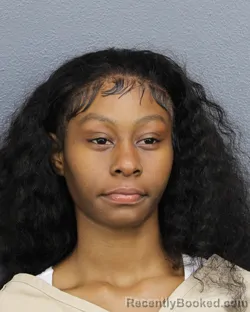 Mugshot of Jadyn Jacoya Hardwick booked in Broward County, Florida on August 19, 2026