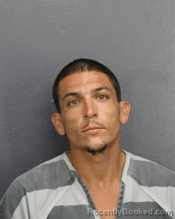 Mugshot of Gino William Rijos booked in Broward County, Florida on August 24, 2026