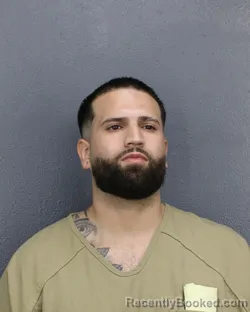 Mugshot of Damian Lee Arguello booked in Broward County, Florida on September 26, 2026