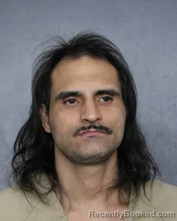 Mugshot of Mario A Zarate booked in Broward County, Florida on October 8, 2026