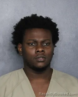 Mugshot of Kamron Anthony Simmons booked in Broward County, Florida on July 28, 2026
