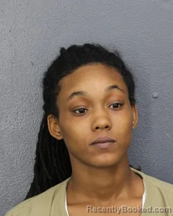 Mugshot of Giavanna Charolette Mari Laguerre booked in Broward County, Florida on October 7, 2026