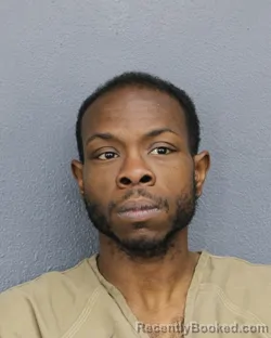 Mugshot of Darius Antwan Ireland booked in Broward County, Florida on October 7, 2026