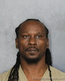 Mugshot of Deion Rainards Gordon booked in Broward County, Florida on October 13, 2026