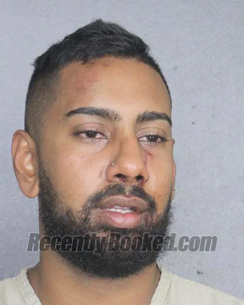 Booking photo from Broward County, Florida