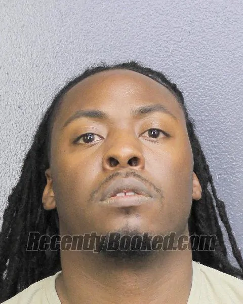 Booking photo from Broward County, Florida