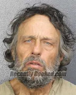 Booking photo from Broward County, Florida