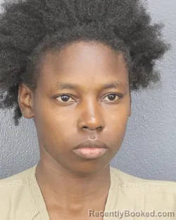 Mugshot of BRIANNA ARNICIA HUNTER booked in Broward County, Florida on May 12, 2026