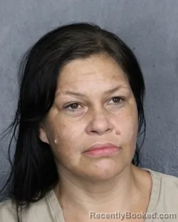Mugshot of EUGENIA ZANTA DIAZ booked in Broward County, Florida on June 17, 2026