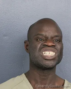 Mugshot of Xavier Tremain Johnson booked in Broward County, Florida on July 17, 2026
