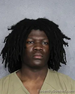 Mugshot of Deshawn Smiley Cambronne booked in Broward County, Florida on August 2, 2026