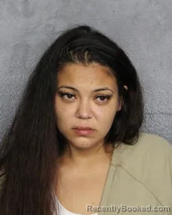Mugshot of Alexis Chantel Gallinoto booked in Broward County, Florida on August 2, 2026
