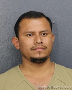 Mugshot of Pablo Antonio Paz Lopez booked in Broward County, Florida on August 3, 2026