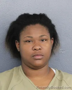 Mugshot of Shanice Ta Shea Raines booked in Broward County, Florida on August 19, 2026