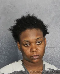 Mugshot of Breonna Jahnice Gantt Starling booked in Broward County, Florida on August 20, 2026