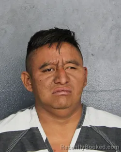 Mugshot of Rigoberto Manuel Ramirez Ruiz booked in Broward County, Florida on August 24, 2026