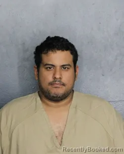 Mugshot of Manuel Alejandro Delgado booked in Broward County, Florida on September 24, 2026