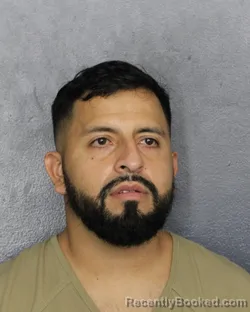 Mugshot of Miguel Angel Jimenez booked in Broward County, Florida on October 3, 2026