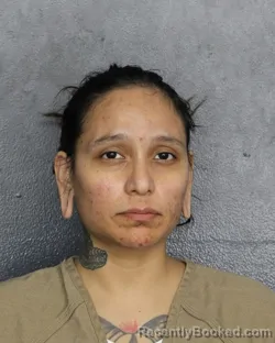 Mugshot of Jennifer Stephanie Alania booked in Broward County, Florida on October 4, 2026