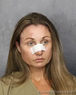 Mugshot of Kacey Ann Bishop booked in Broward County, Florida on October 6, 2026