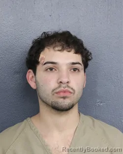 Mugshot of Kevin Alexander Rivera Diaz booked in Broward County, Florida on October 7, 2026