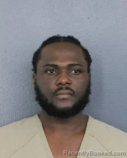 Mugshot of Eric Deion Jackson booked in Broward County, Florida on October 8, 2026