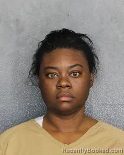Mugshot of Breyahnee Adams booked in Broward County, Florida on October 10, 2026