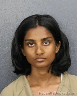 Mugshot of JANHAVI SACHIN KHANKHOJE booked in Broward County, Florida on June 11, 2026