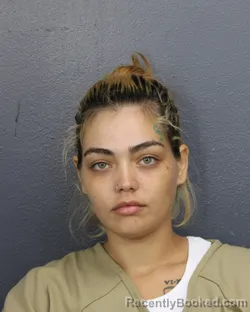 Mugshot of ALEJANDRA AGUSTINA FARIAS MONZON booked in Broward County, Florida on June 23, 2026