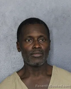 Mugshot of Roosevelt J Rene booked in Broward County, Florida on July 25, 2026
