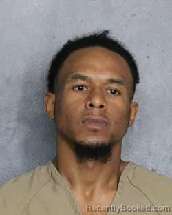 Mugshot of Shareef Raheem Mcdonald booked in Broward County, Florida on July 27, 2026
