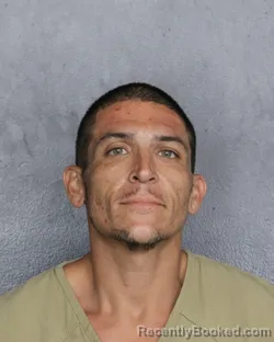 Mugshot of Gino William Rijos booked in Broward County, Florida on August 2, 2026