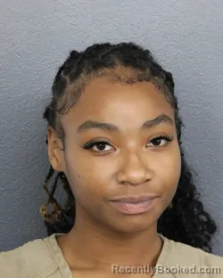 Mugshot of Ariyanna Latonya Alexander booked in Broward County, Florida on August 31, 2026