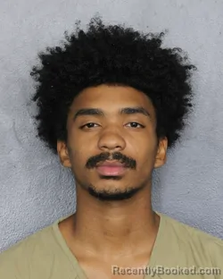 Mugshot of Deondrey Alvarado booked in Broward County, Florida on September 22, 2026