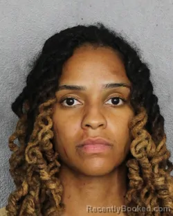 Mugshot of Imani Chanelle Dudley booked in Broward County, Florida on September 26, 2026