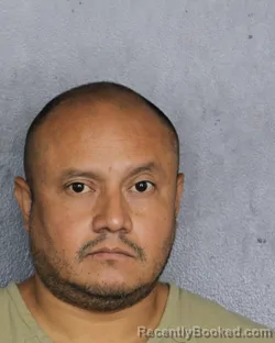 Mugshot of Reynaldo Davila booked in Broward County, Florida on August 24, 2026
