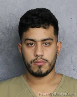 Mugshot of Luis David Garrido Garcia booked in Broward County, Florida on August 4, 2026
