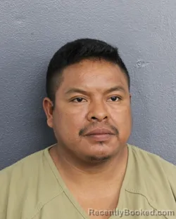 Mugshot of Miguel Perez Jimenez booked in Broward County, Florida on August 20, 2026