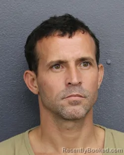 Mugshot of Paulo Angelico Ferreira Mendes booked in Broward County, Florida on October 8, 2026