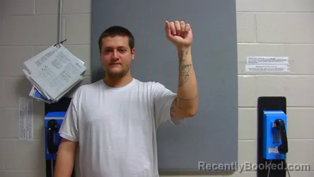 Mugshot of BRANDON PITSINGER booked in Geauga County, Ohio on March 25, 2026