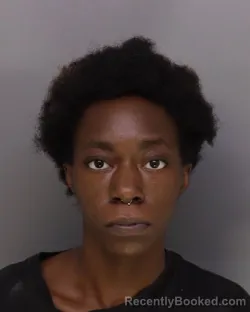 Mugshot of Maniyah Garrett booked in Hamilton County, Ohio on September 22, 2026