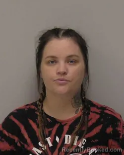 Mugshot of Victoria Danielle Wonderly booked in Hancock County, Ohio on July 27, 2026