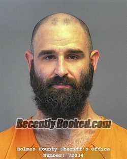 Booking photo from Holmes County, Ohio