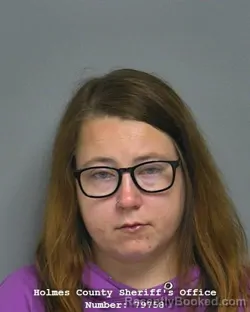 Mugshot of Kayla Lynn Holcombe booked in Holmes County, Ohio on August 27, 2026