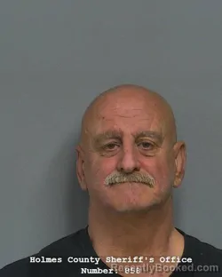 Mugshot of Richard Duane Kauffman booked in Holmes County, Ohio on September 6, 2026
