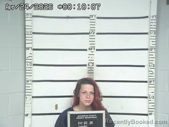Mugshot of DANIELLE ORTMAN booked in Jefferson County, Ohio on April 23, 2026