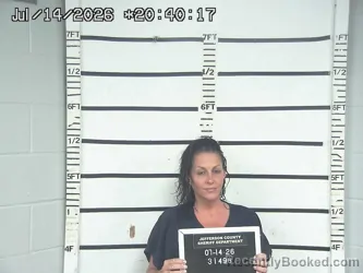 Mugshot of KRISTIN DAVIS booked in Jefferson County, Ohio on July 14, 2026
