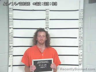 Mugshot of BENJAMIN DAVIS booked in Jefferson County, Ohio on July 14, 2026